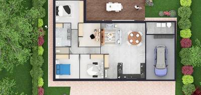 Programme terrain + maison à Bourges en Cher (18) de 104 m² à vendre au prix de 265000€ - 4