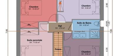 Programme terrain + maison à Saint-Eusèbe en Haute-Savoie (74) de 101 m² à vendre au prix de 354500€ - 3