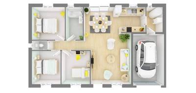 Programme terrain + maison à Monthodon en Indre-et-Loire (37) de 68 m² à vendre au prix de 179957€ - 4