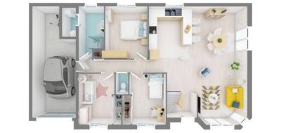 Programme terrain + maison à Torpes en Doubs (25) de 91 m² à vendre au prix de 236370€ - 4