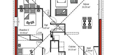 Programme terrain + maison à Vayres en Gironde (33) de 90 m² à vendre au prix de 268780€ - 3