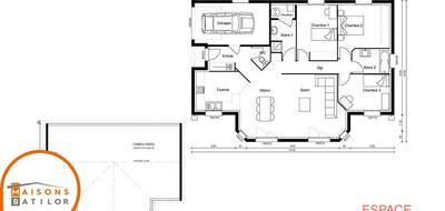 Programme terrain + maison à Vadans en Jura (39) de 106 m² à vendre au prix de 214780€ - 4
