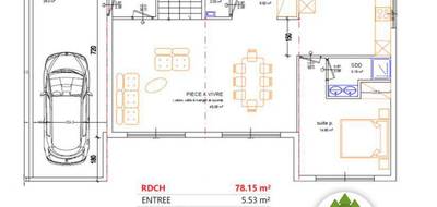 Programme terrain + maison à Massieux en Ain (01) de 122 m² à vendre au prix de 510000€ - 2