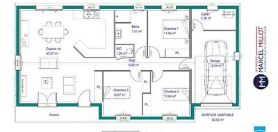 Programme terrain + maison à Saint-Junien en Haute-Vienne (87) de 92 m² à vendre au prix de 252800€ - 3