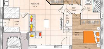 Programme terrain + maison à Longuenée-en-Anjou en Maine-et-Loire (49) de 89 m² à vendre au prix de 294300€ - 4