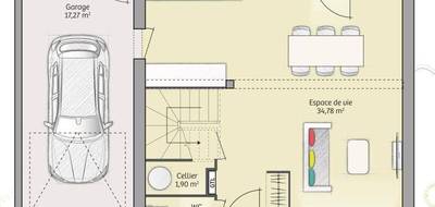 Programme terrain + maison à Moyaux en Calvados (14) de 74 m² à vendre au prix de 200600€ - 4