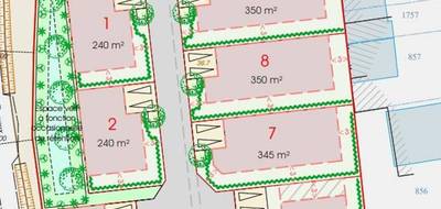 Terrain seul à Monteux en Vaucluse (84) de 280 m² à vendre au prix de 103400€ - 2