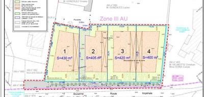 Terrain seul à Paulhan en Hérault (34) de 405 m² à vendre au prix de 114900€ - 3