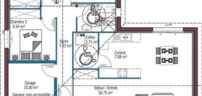 Programme terrain + maison à Hinx en Landes (40) de 95 m² à vendre au prix de 271200€ - 3