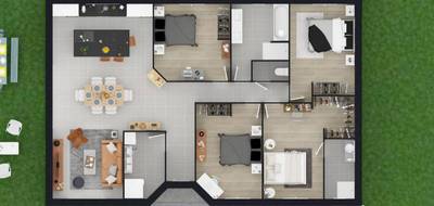 Programme terrain + maison à Meximieux en Ain (01) de 121 m² à vendre au prix de 330000€ - 4