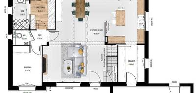 Programme terrain + maison à Neuillé en Maine-et-Loire (49) de 135 m² à vendre au prix de 354000€ - 4