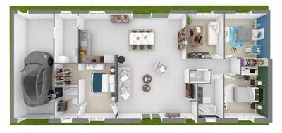 Programme terrain + maison à La Châtre en Indre (36) de 118 m² à vendre au prix de 214200€ - 2