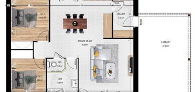 Programme terrain + maison à Longuenée-en-Anjou en Maine-et-Loire (49) de 75 m² à vendre au prix de 234500€ - 4