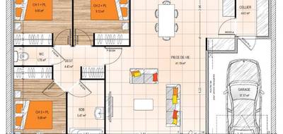 Programme terrain + maison à Verrières-en-Anjou en Maine-et-Loire (49) de 85 m² à vendre au prix de 244850€ - 3