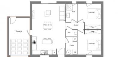 Programme terrain + maison à Puisserguier en Hérault (34) de 62 m² à vendre au prix de 223900€ - 4