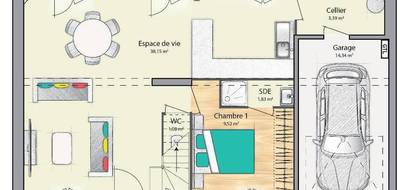 Programme terrain + maison à Le Thillay en Val-d'Oise (95) de 90 m² à vendre au prix de 460000€ - 4