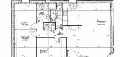 Programme terrain + maison à Mesnières-en-Bray en Seine-Maritime (76) de 83 m² à vendre au prix de 195600€ - 4