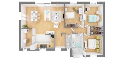 Programme terrain + maison à Saint-Mariens en Gironde (33) de 87 m² à vendre au prix de 287160€ - 3
