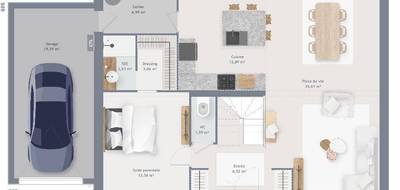Programme terrain + maison à Sailly-sur-la-Lys en Pas-de-Calais (62) de 155 m² à vendre au prix de 412000€ - 3