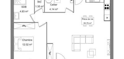 Programme terrain + maison à Marseillan en Hérault (34) de 56 m² à vendre au prix de 234000€ - 4