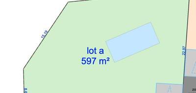 Terrain seul à Saussines en Hérault (34) de 597 m² à vendre au prix de 199000€ - 2