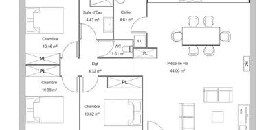Programme terrain + maison à Capvern en Hautes-Pyrénées (65) de 85 m² à vendre au prix de 197800€ - 4