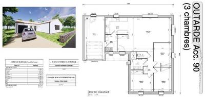 Programme terrain + maison à La Jonchère en Vendée (85) de 90 m² à vendre au prix de 229000€ - 3