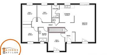 Programme terrain + maison à La Vèze en Doubs (25) de 112 m² à vendre au prix de 245340€ - 4