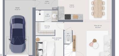 Programme terrain + maison à Bourdonné en Yvelines (78) de 85 m² à vendre au prix de 368100€ - 4