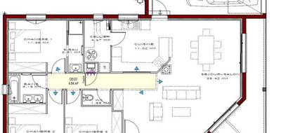 Programme terrain + maison à Vic-Fezensac en Gers (32) de 103 m² à vendre au prix de 224900€ - 1