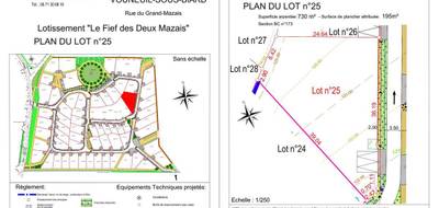 Terrain seul à Vouneuil-sous-Biard en Vienne (86) de 730 m² à vendre au prix de 67300€ - 2