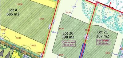 Terrain seul à Nivillac en Morbihan (56) de 398 m² à vendre au prix de 65000€ - 2