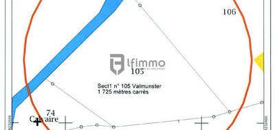 Terrain seul à Valmunster en Moselle (57) de 0 m² à vendre au prix de 35000€ - 2