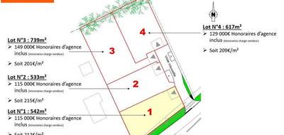 Terrain seul à Pleslin-Trigavou en Côtes-d'Armor (22) de 617 m² à vendre au prix de 129000€ - 2