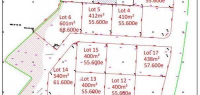 Terrain seul à La Haye en Manche (50) de 601 m² à vendre au prix de 68600€ - 2