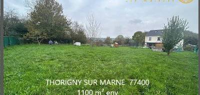 Terrain seul à Lagny-sur-Marne en Seine-et-Marne (77) de 1100 m² à vendre au prix de 235000€ - 2