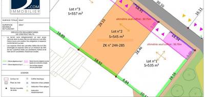 Terrain seul à Saint-Porchaire en Charente-Maritime (17) de 545 m² à vendre au prix de 53400€ - 1