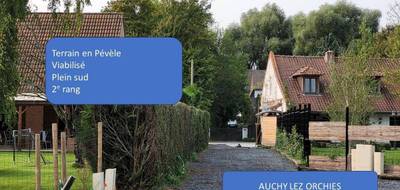 Terrain seul à Auchy-lez-Orchies en Nord (59) de 891 m² à vendre au prix de 170000€ - 1