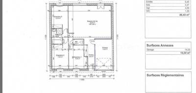 Terrain seul à Mazamet en Tarn (81) de 1343 m² à vendre au prix de 56500€ - 2