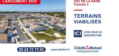 Terrain seul à Dompierre-sur-Mer en Charente-Maritime (17) de 426 m² à vendre au prix de 188500€ - 1