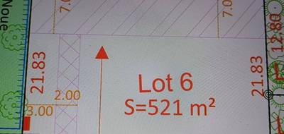 Terrain seul à Cozes en Charente-Maritime (17) de 521 m² à vendre au prix de 68000€ - 4