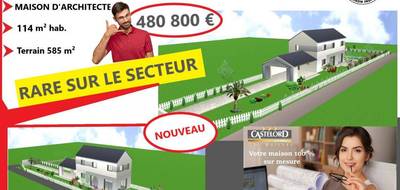 Programme terrain + maison à Pomponne en Seine-et-Marne (77) de 585 m² à vendre au prix de 450800€ - 1