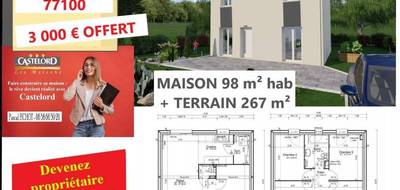 Programme terrain + maison à Saint-Germain-sur-Morin en Seine-et-Marne (77) de 595 m² à vendre au prix de 341800€ - 1