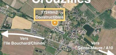 Terrain seul à Crouzilles en Indre-et-Loire (37) de 17249 m² à vendre au prix de 182500€ - 1