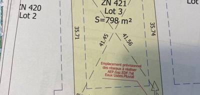 Terrain seul à Verdun-sur-Garonne en Tarn-et-Garonne (82) de 798 m² à vendre au prix de 99000€ - 1