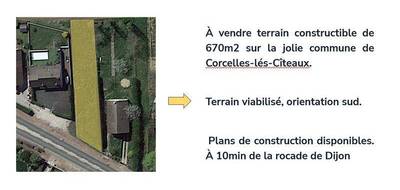 Terrain seul à Dijon en Côte-d'Or (21) de 670 m² à vendre au prix de 79900€ - 2