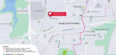 Terrain seul à Joué-lès-Tours en Indre-et-Loire (37) de 416 m² à vendre au prix de 117000€ - 3