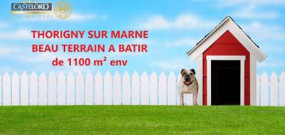 Terrain seul à Lagny-sur-Marne en Seine-et-Marne (77) de 1100 m² à vendre au prix de 235000€ - 1