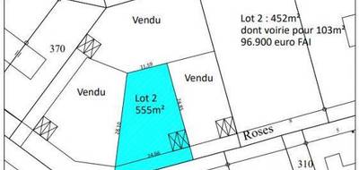 Terrain seul à Saint-Germain-sur-Ay en Manche (50) de 555 m² à vendre au prix de 96900€ - 1