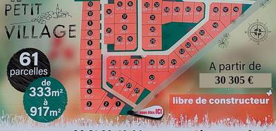 Terrain seul à Corpe en Vendée (85) de 333 m² à vendre au prix de 30305€ - 1
